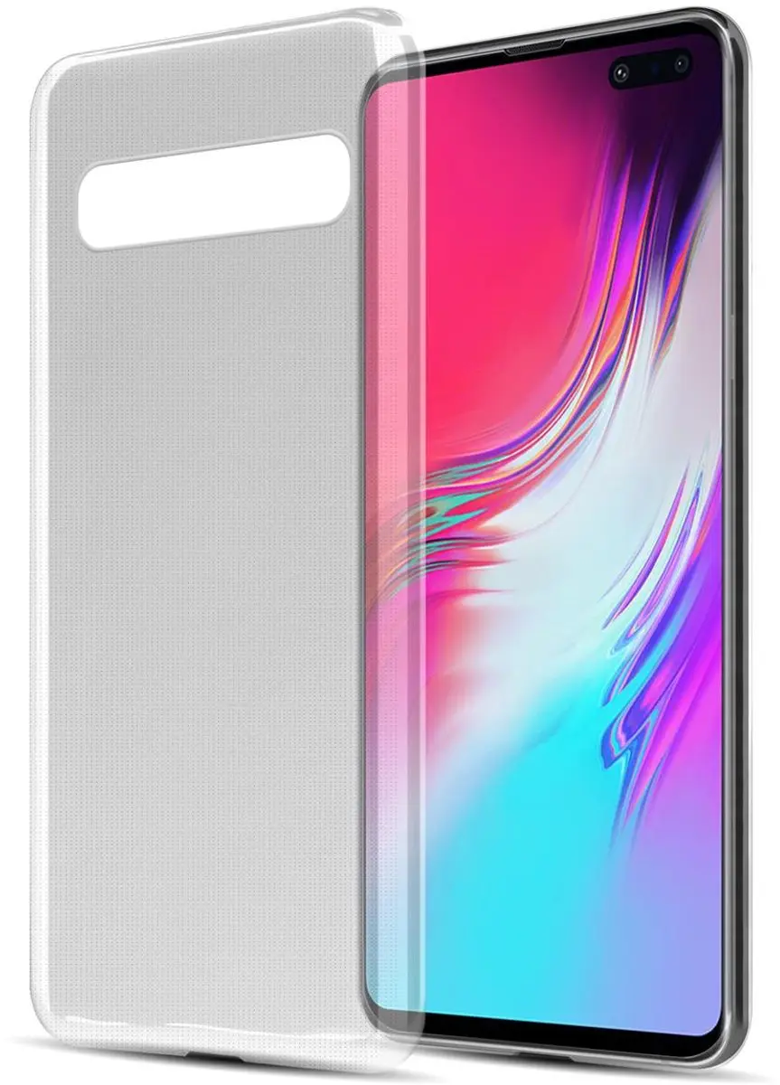 Cadorabo Hoesje geschikt voor Samsung Galaxy S10 5G in VOLLEDIG TRANSPARANT