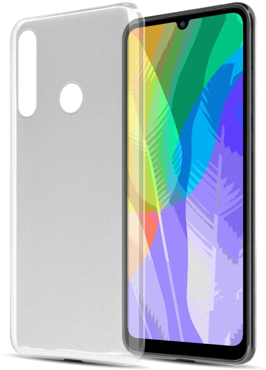 Cadorabo Hoesje geschikt voor Huawei Y6P in VOLLEDIG TRANSPARANT