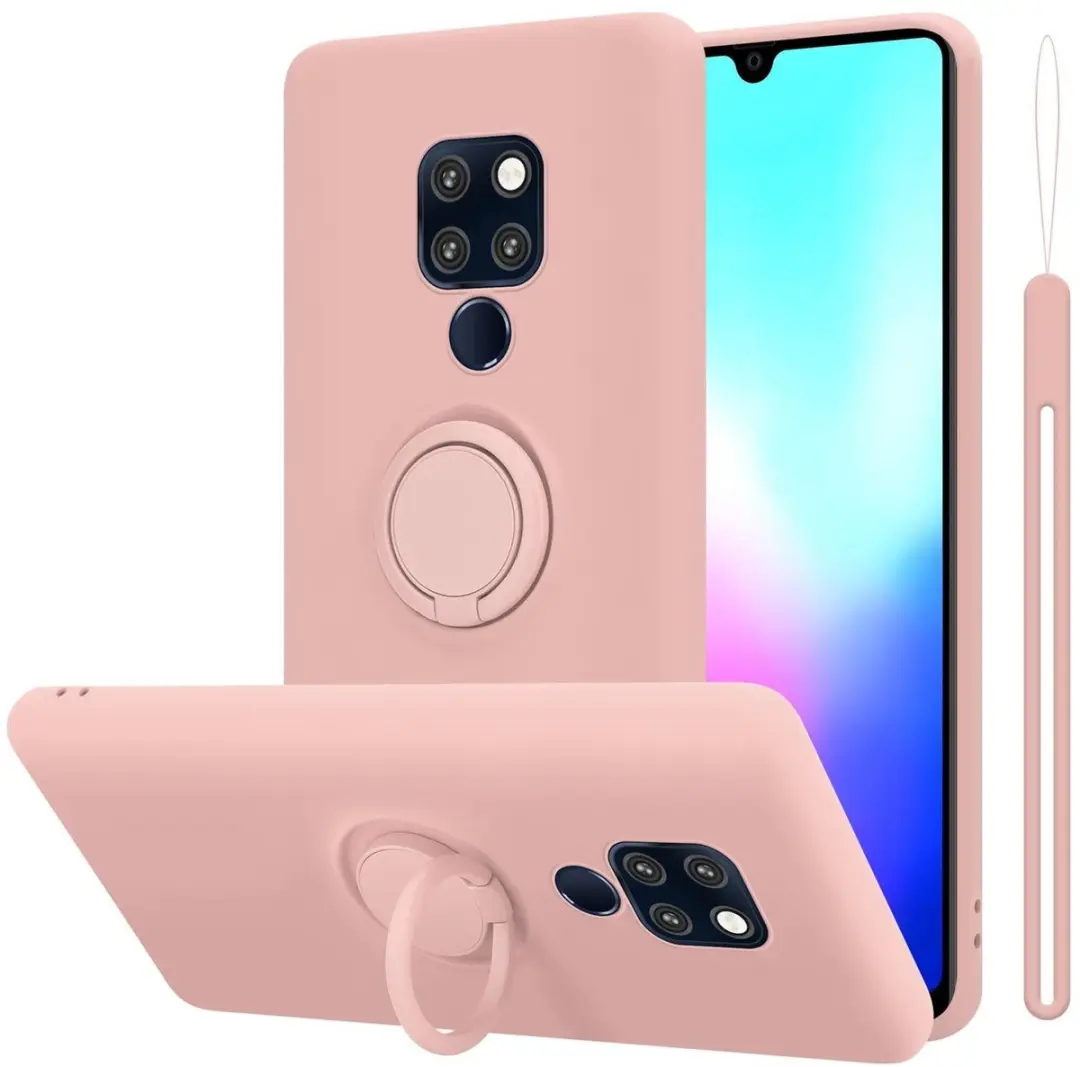 Cadorabo Hoesje geschikt voor Huawei MATE 20 in LIQUID ROZE