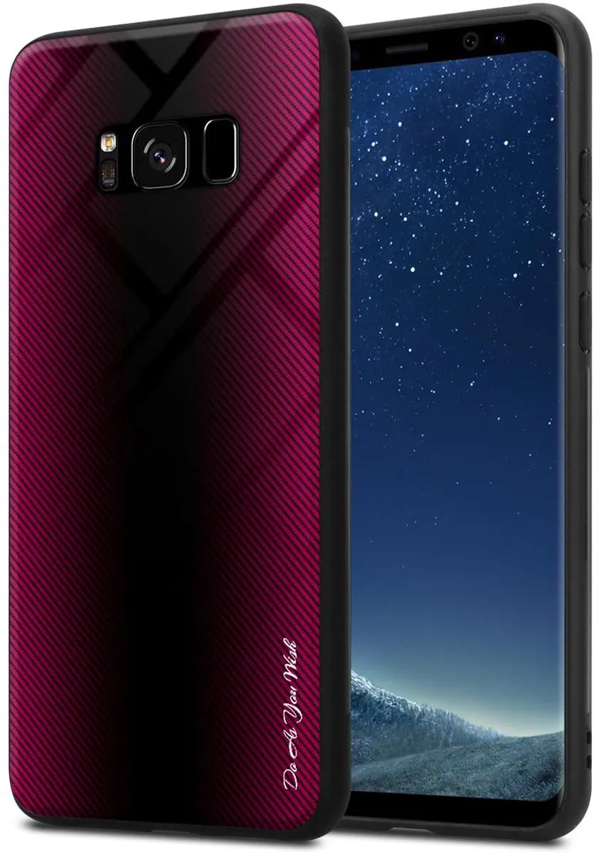Cadorabo Hoesje geschikt voor Samsung Galaxy S8 in PAARS ROZE