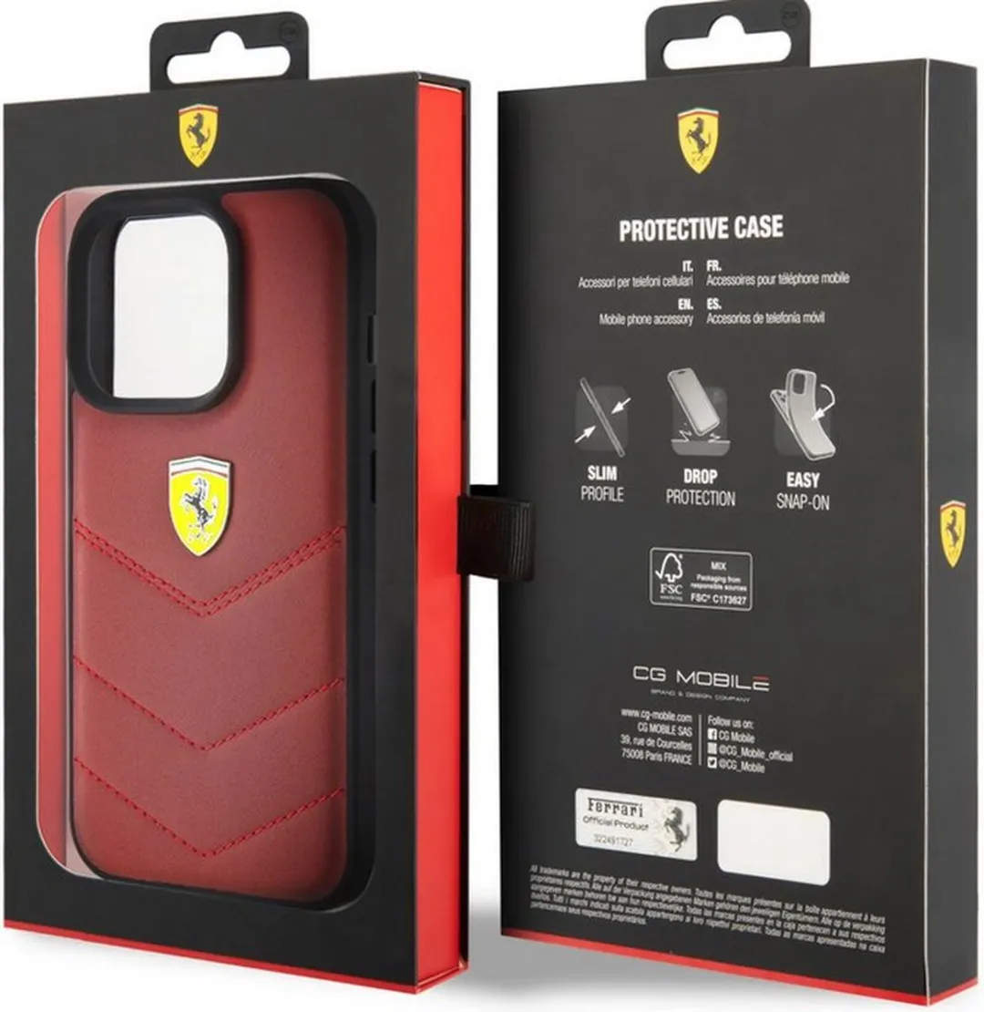 Ferrari iPhone 15 Pro Max Hoesje - Rood