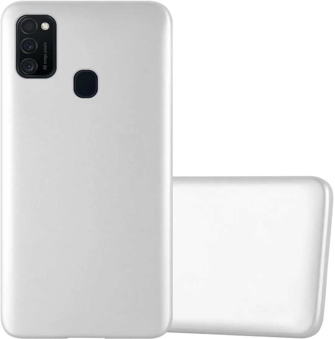 Cadorabo Hoesje geschikt voor Samsung Galaxy M21 / M30s in METALLIC ZILVER
