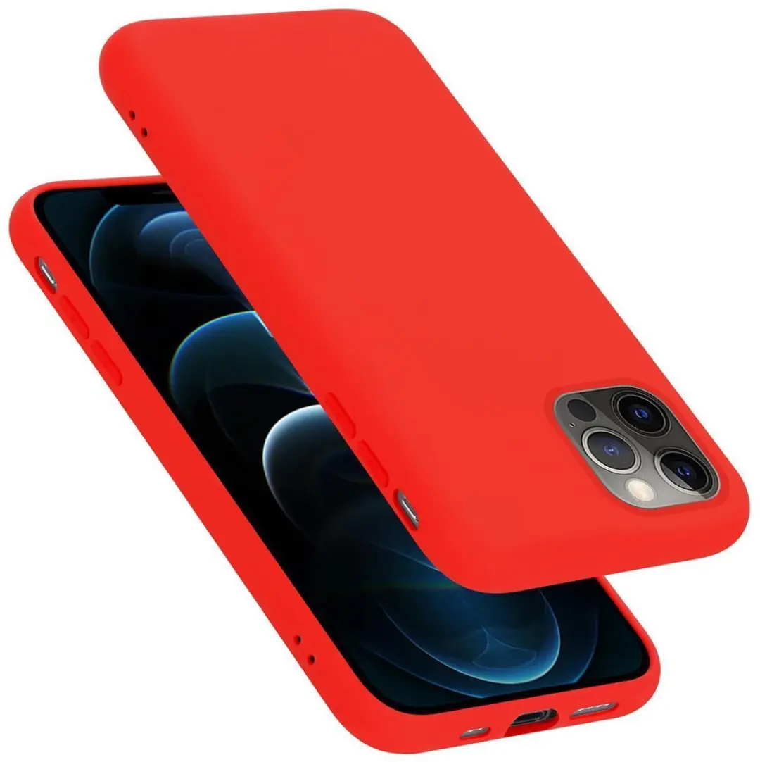Cadorabo Hoesje geschikt voor Apple iPhone 13 MINI in LIQUID ROOD