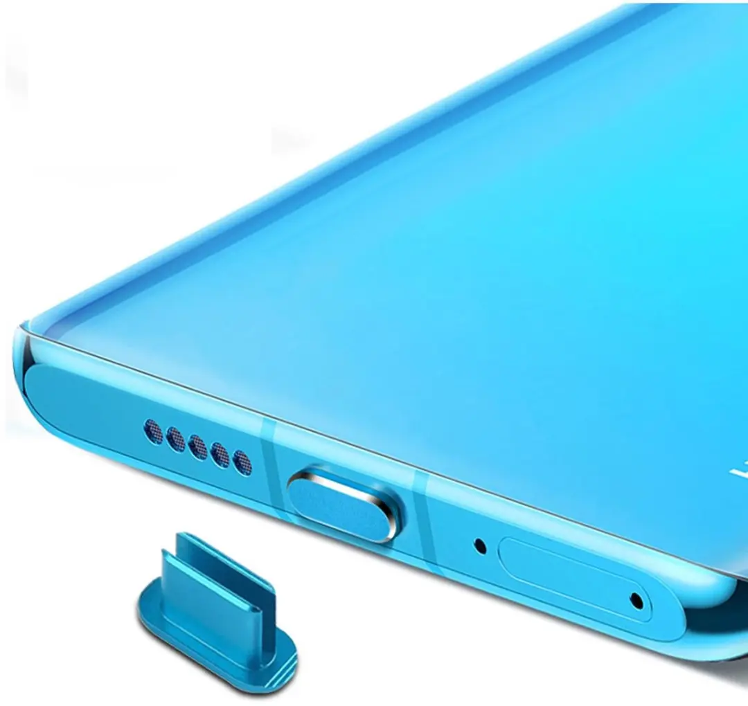 Cadorabo Beschermkap geschikt voor USB C in Donker Blauw