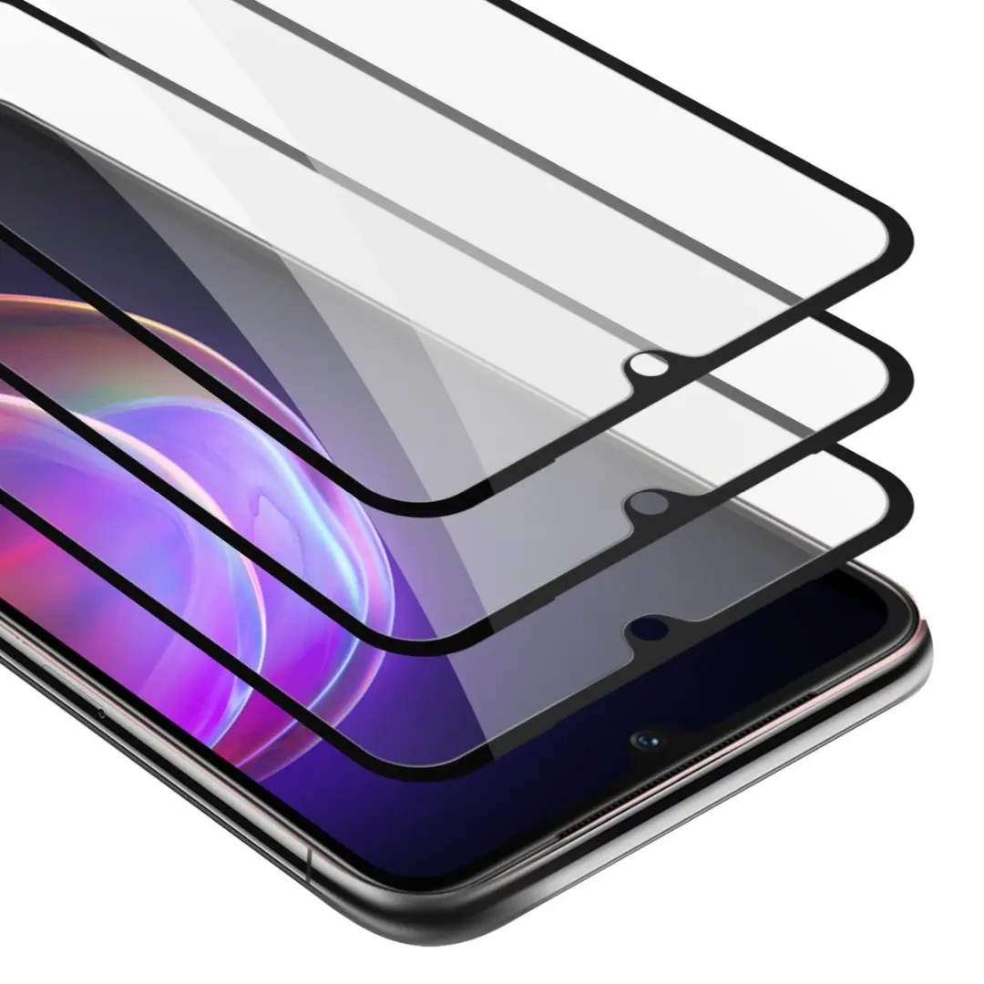 Cadorabo 3x Screenprotector geschikt voor Vivo V21 4G / 5G Volledig scherm pants