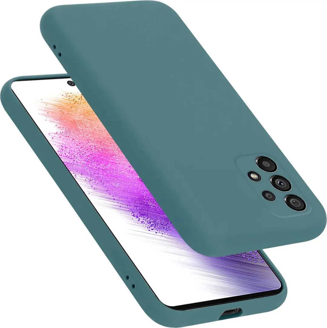 Cadorabo Hoesje geschikt voor Samsung Galaxy A73 5G in LIQUID GROEN