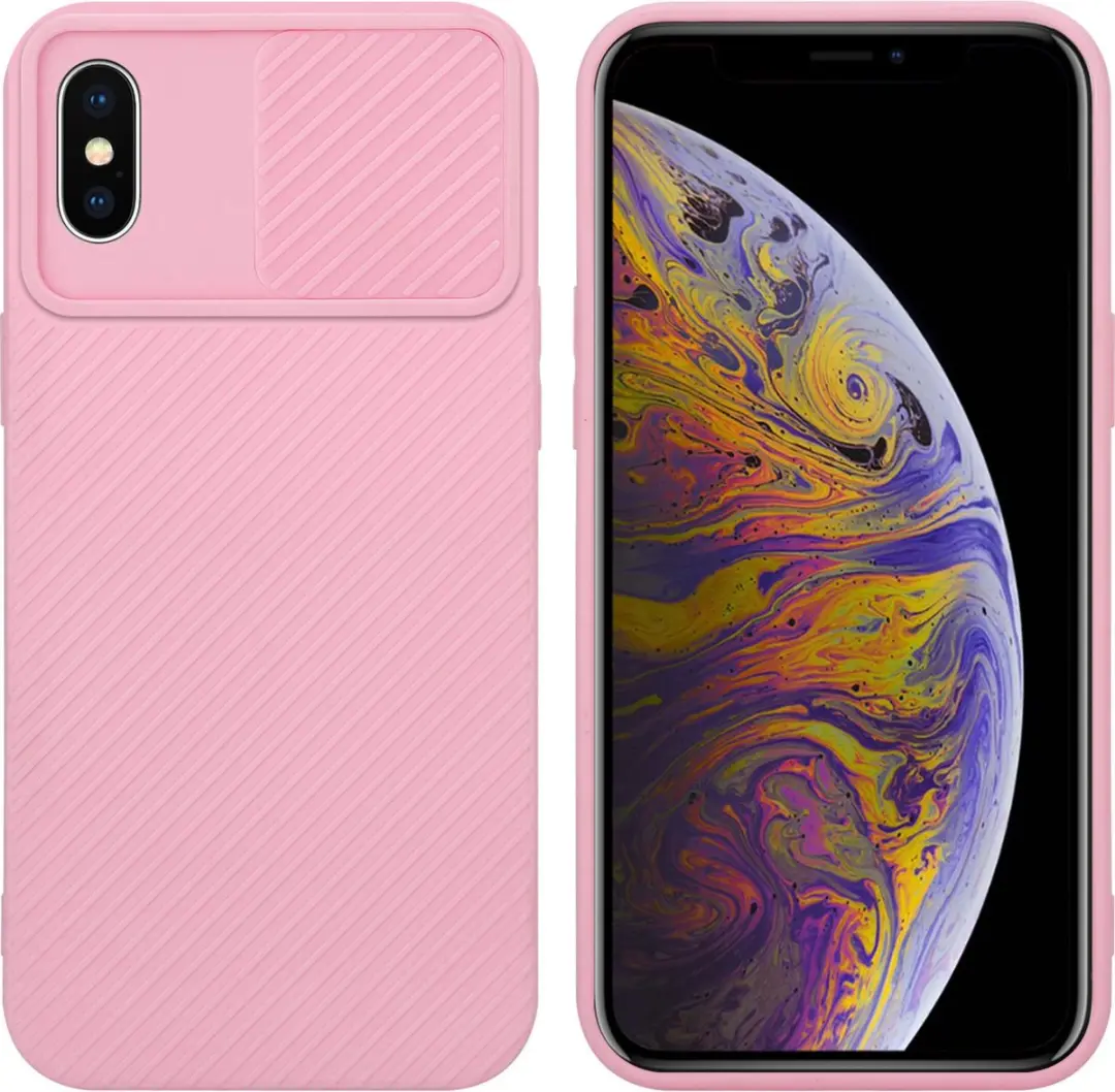 Cadorabo Hoesje geschikt voor Apple iPhone XS MAX in Bonbon Roze