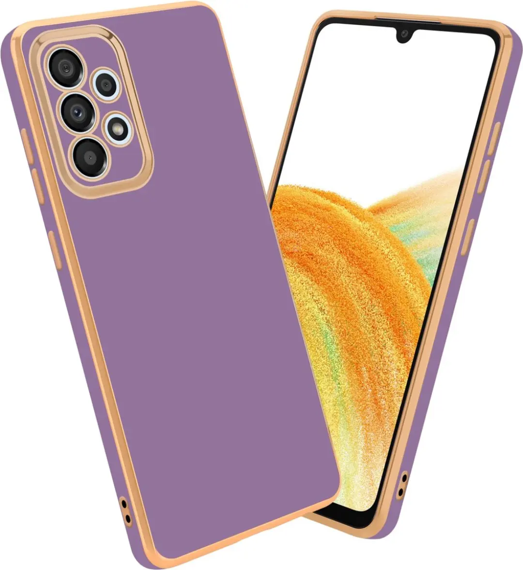 Cadorabo Hoesje geschikt voor Samsung Galaxy A33 5G in Glossy Paars