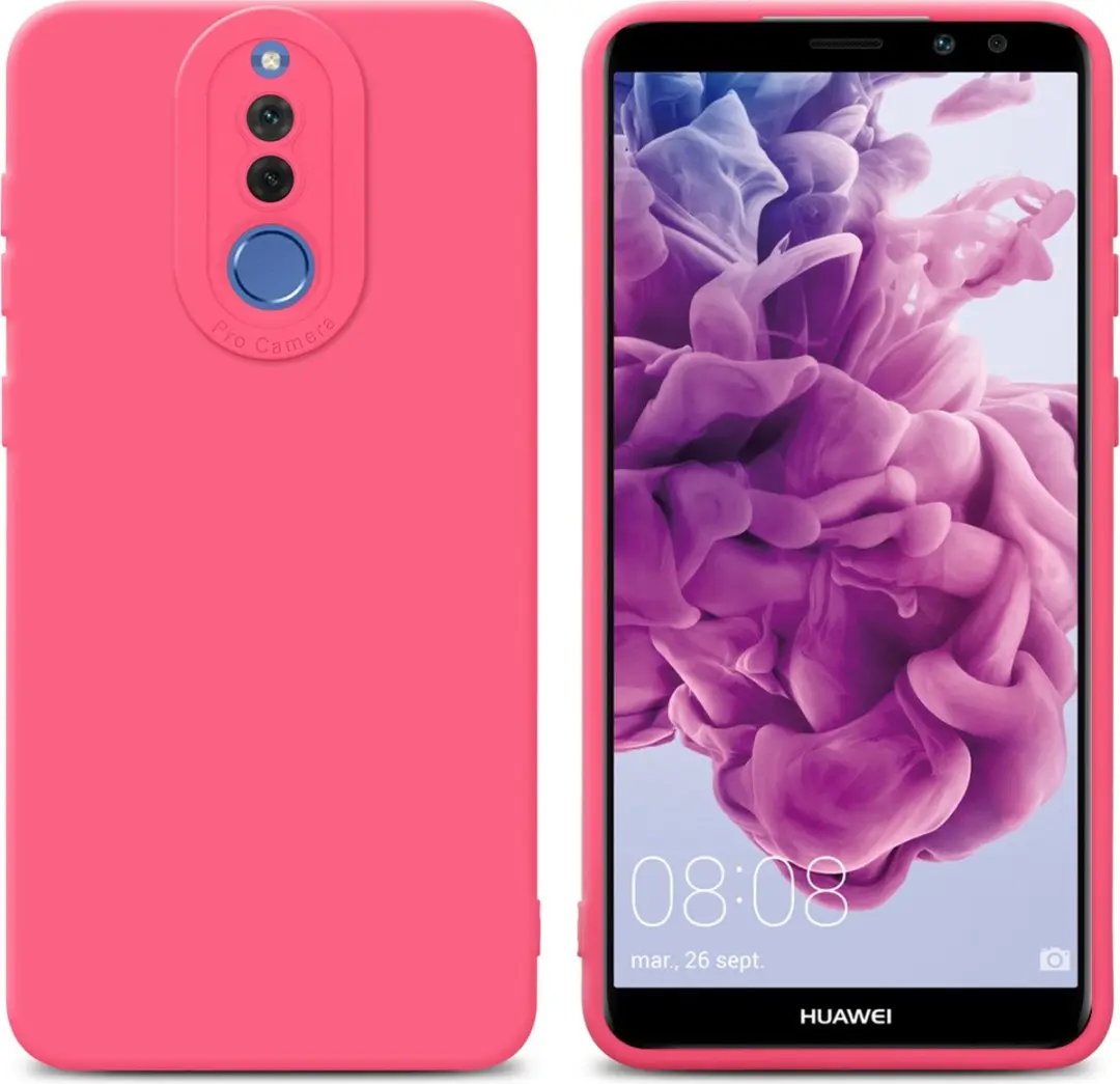 Cadorabo Hoesje geschikt voor Huawei MATE 10 LITE in FLUID ROOD