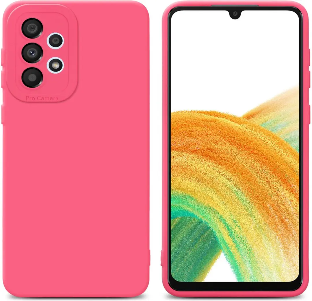 Cadorabo Hoesje geschikt voor Samsung Galaxy A32 4G in FLUID ROOD