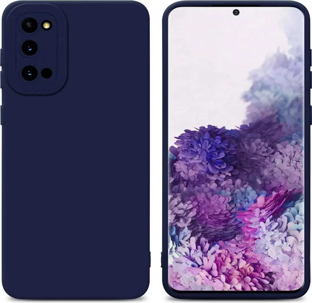 Cadorabo Hoesje geschikt voor Samsung Galaxy S20 in FLUID DONKER BLAUW