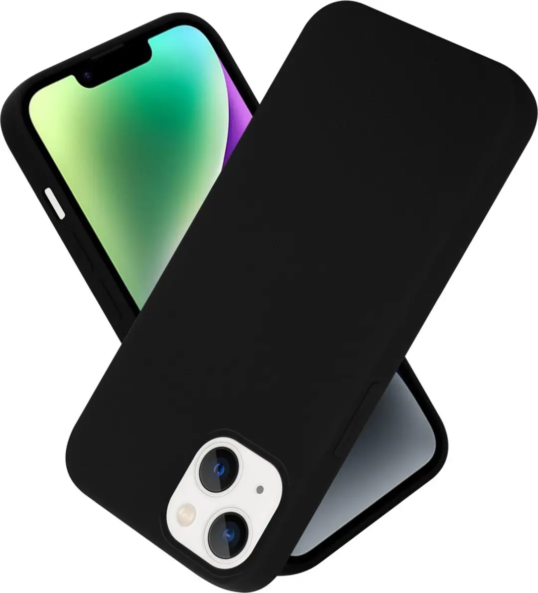 Cadorabo Hoesje geschikt voor Apple iPhone 14 PLUS in LIQUID ZWART