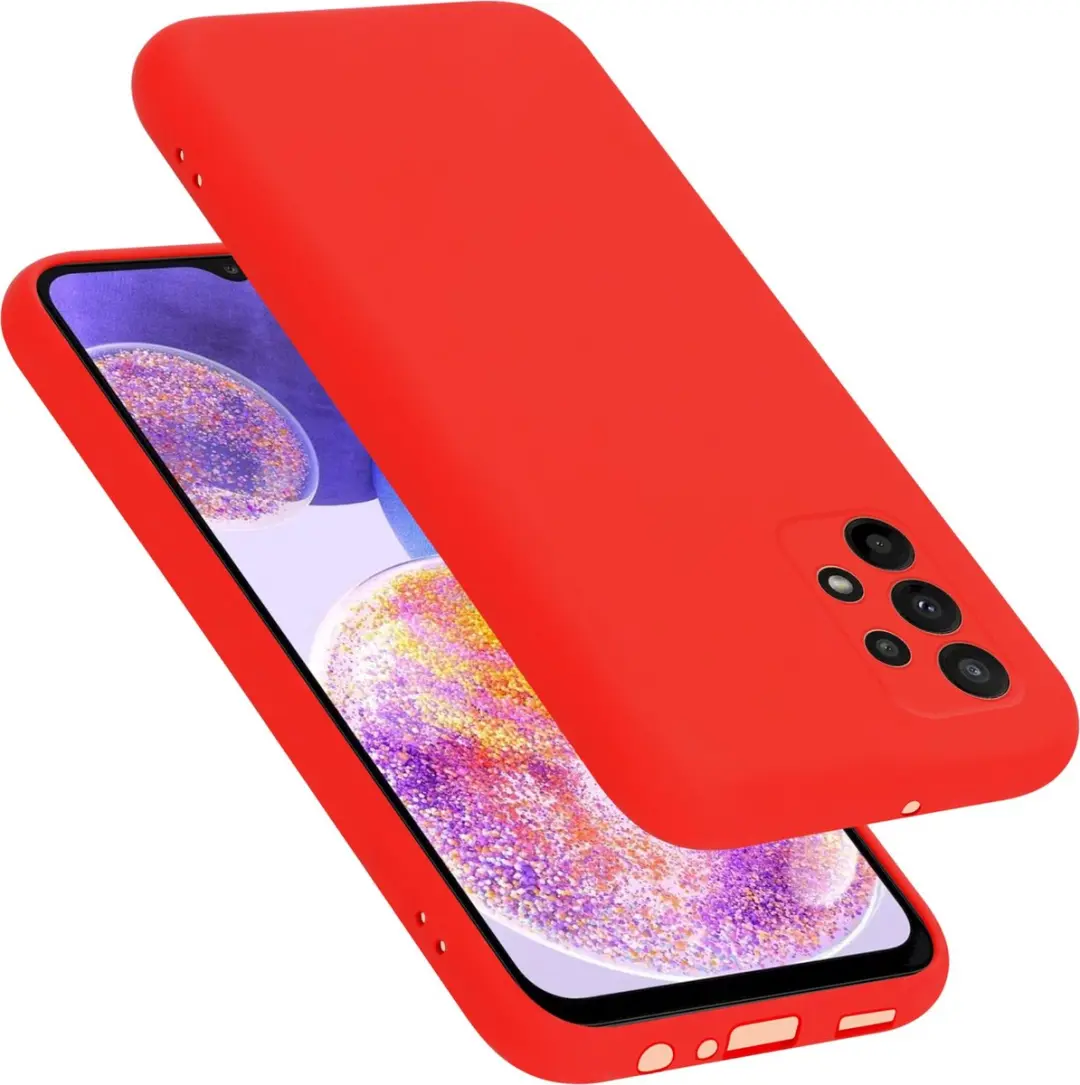 Cadorabo Hoesje geschikt voor Samsung Galaxy A23 4G / 5G in LIQUID ROOD