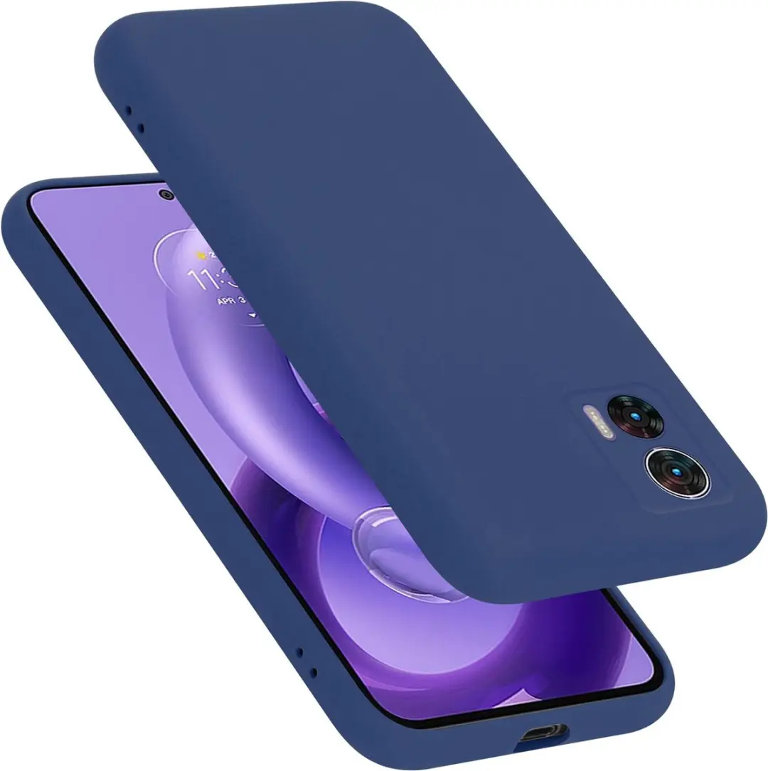 Cadorabo Hoesje geschikt voor Motorola EDGE 30 NEO in LIQUID BLAUW