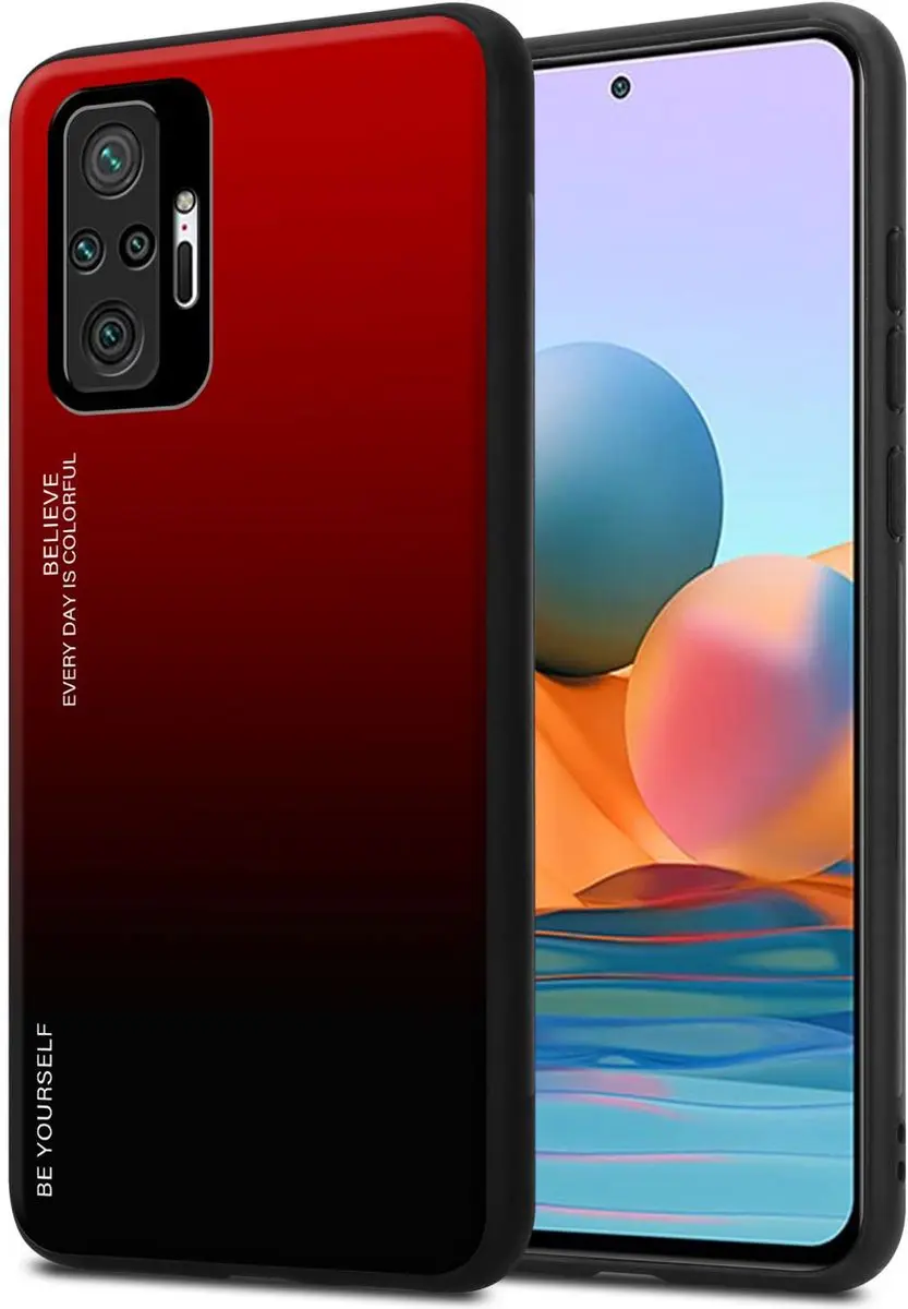 Cadorabo Hoesje geschikt voor Xiaomi RedMi NOTE 10 PRO in ROOD