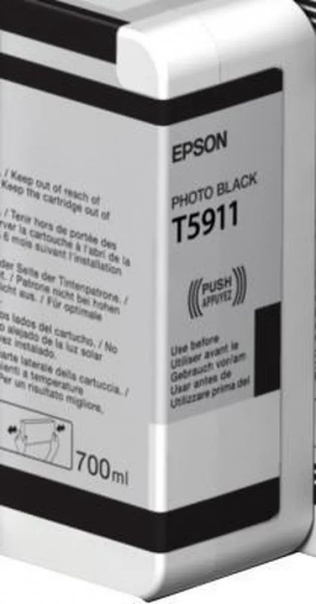 Epson T5911 Inktcartridge Foto Zwart 700ml