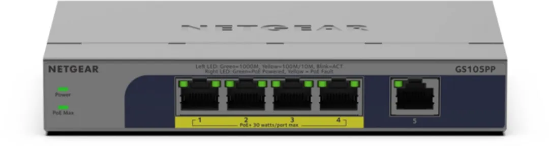 Netgear GS105PP 5-Poorts Switch