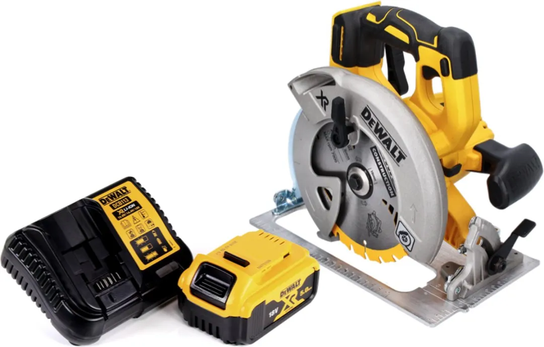 DeWalt DCS 570 Accu-cirkelzaag 18V 184mm - 1x accu 5.0Ah - afbeelding 2 van 5