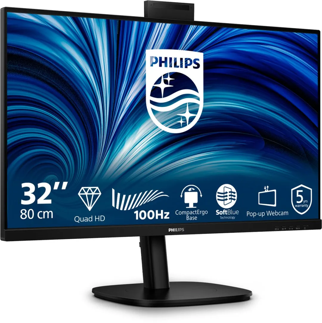 Philips 32B2U3601H/00 Monitor 31.5" QHD - Zwart