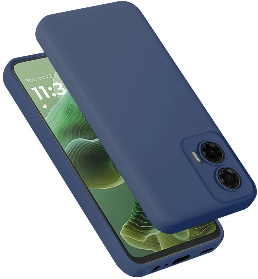 Cadorabo Hoesje geschikt voor Motorola Moto G35 in LIQUID BLAUW