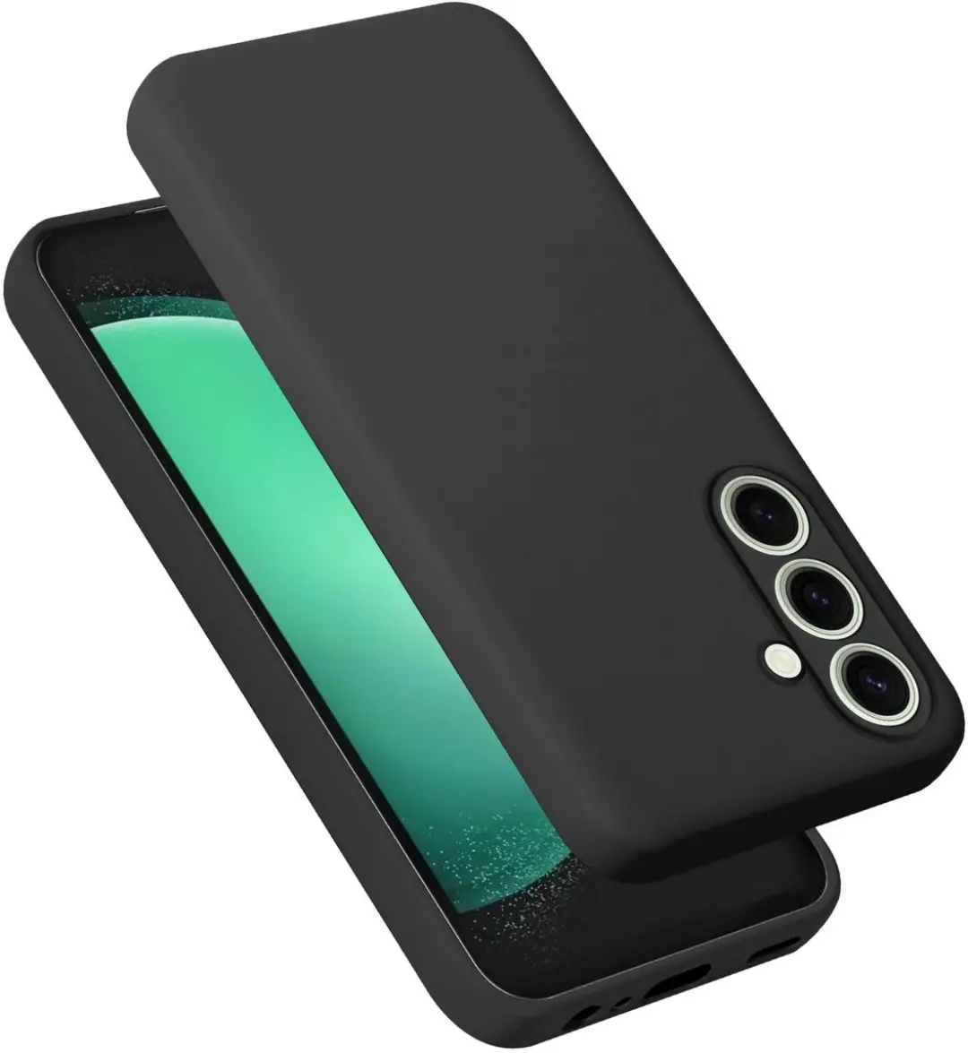 Cadorabo Hoesje geschikt voor Samsung Galaxy S24 FE in LIQUID ZWART