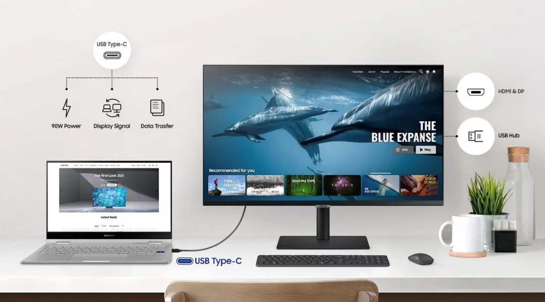 Samsung ViewFinity S80A LS27A800UJUXEN Monitor 27" - 4K IPS