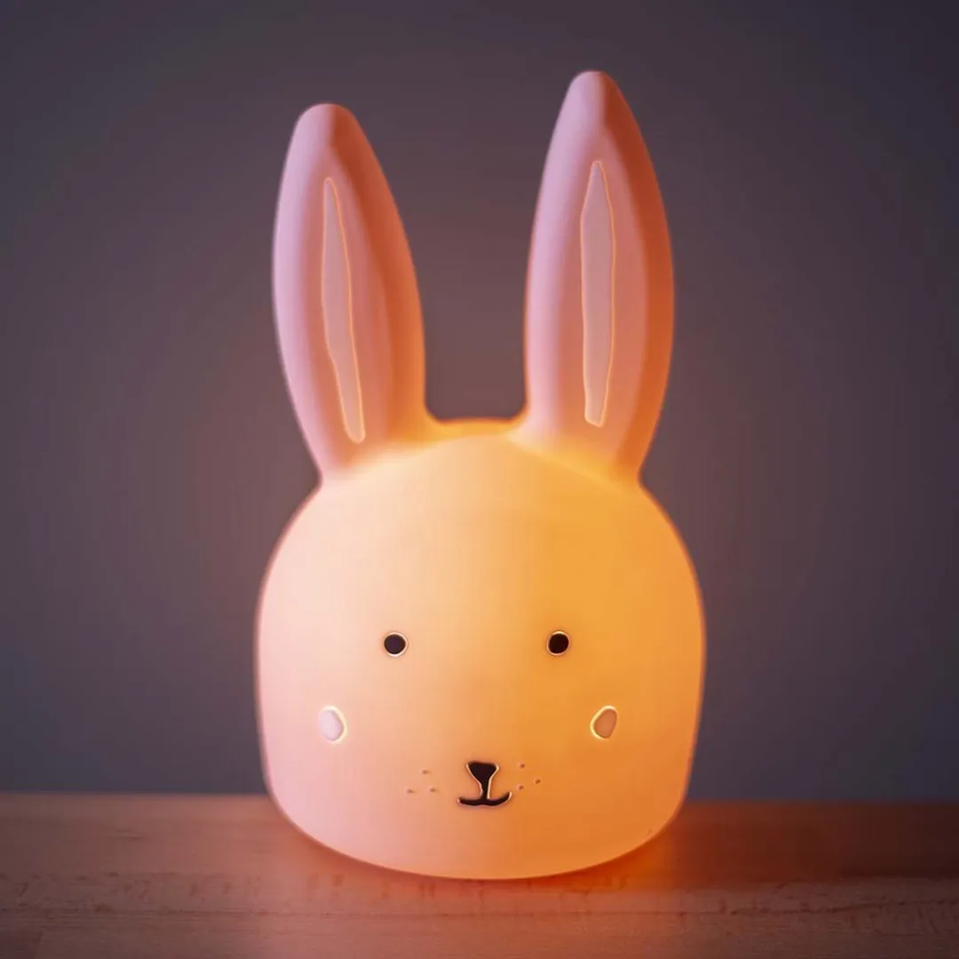 Trixie Nachtlamp Mrs Rabbit - Roze