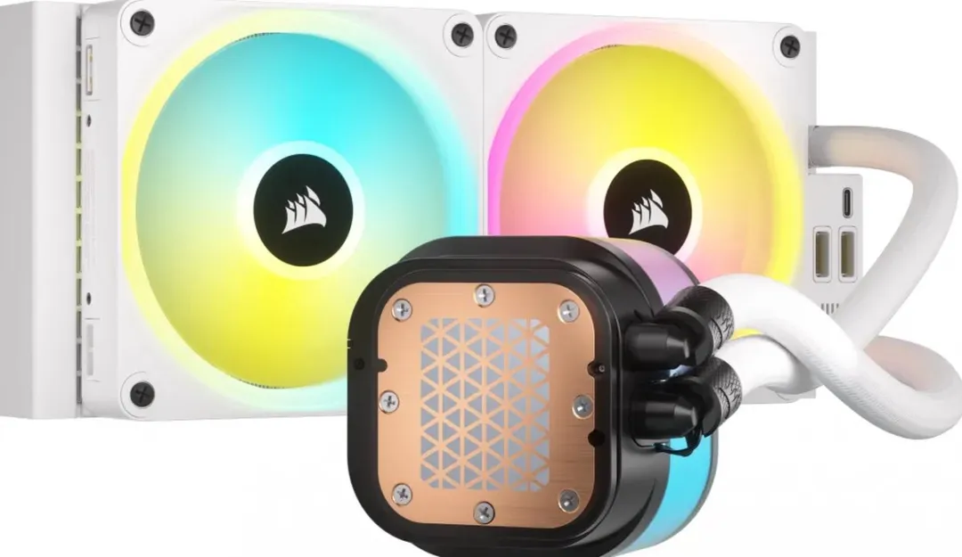 Corsair iCUE LINK H100i RGB Koelsysteem 240mm - 2x QX120 - Wit