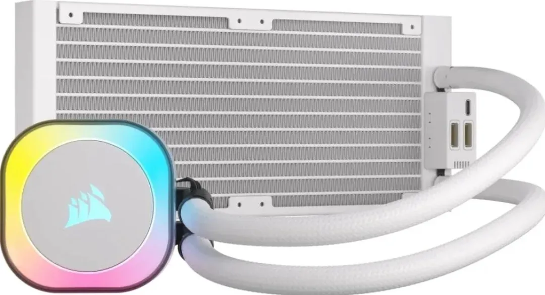 Corsair iCUE LINK H100i RGB Koelsysteem 240mm - 2x QX120 - Wit