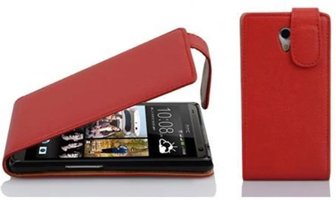Cadorabo Hoesje geschikt voor HTC Desire 700 in INFERNO ROOD
