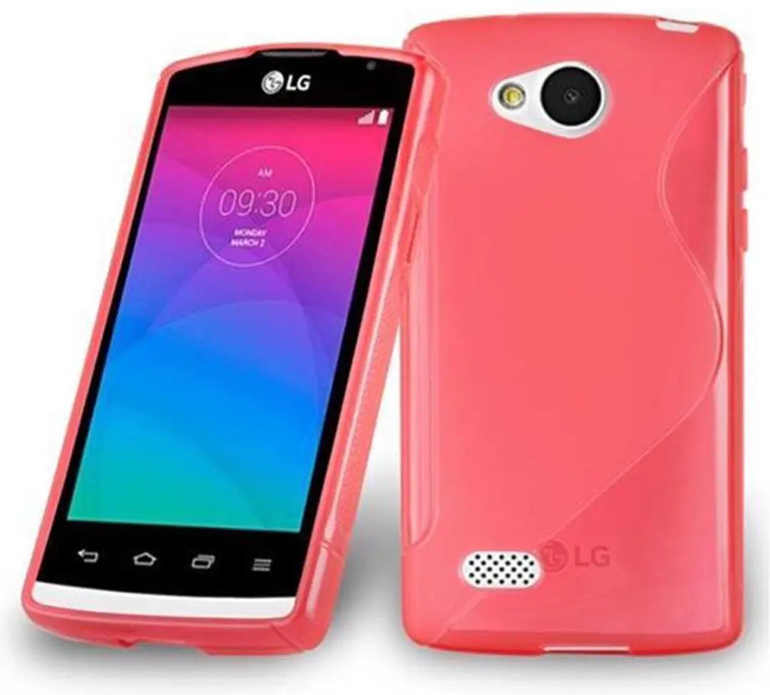Cadorabo Hoesje geschikt voor LG JOY in INFERNO ROOD - Beschermhoes gemaakt van flexibel TPU silicone Case Cover