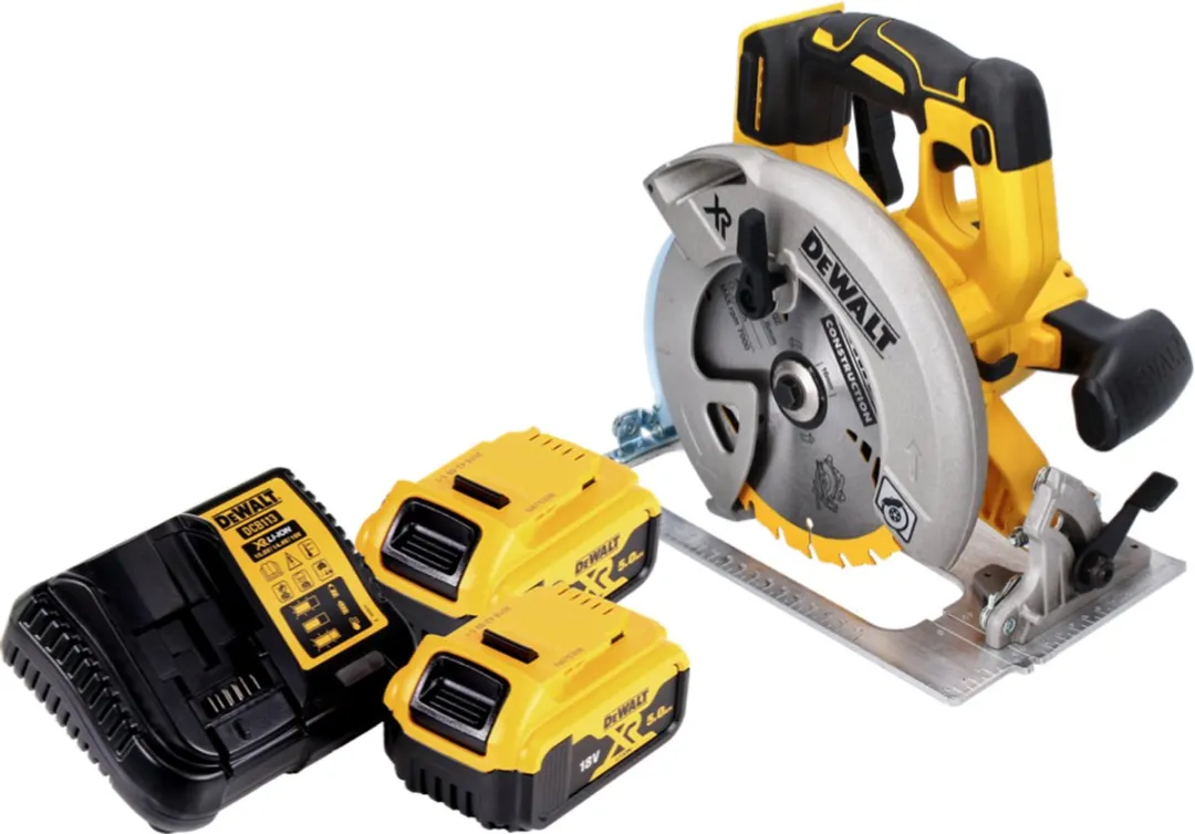 DeWalt DCS 570 P2 Accu-cirkelzaag 18V - 184mm borstelloos - 2x 5.0Ah - afbeelding 2 van 5
