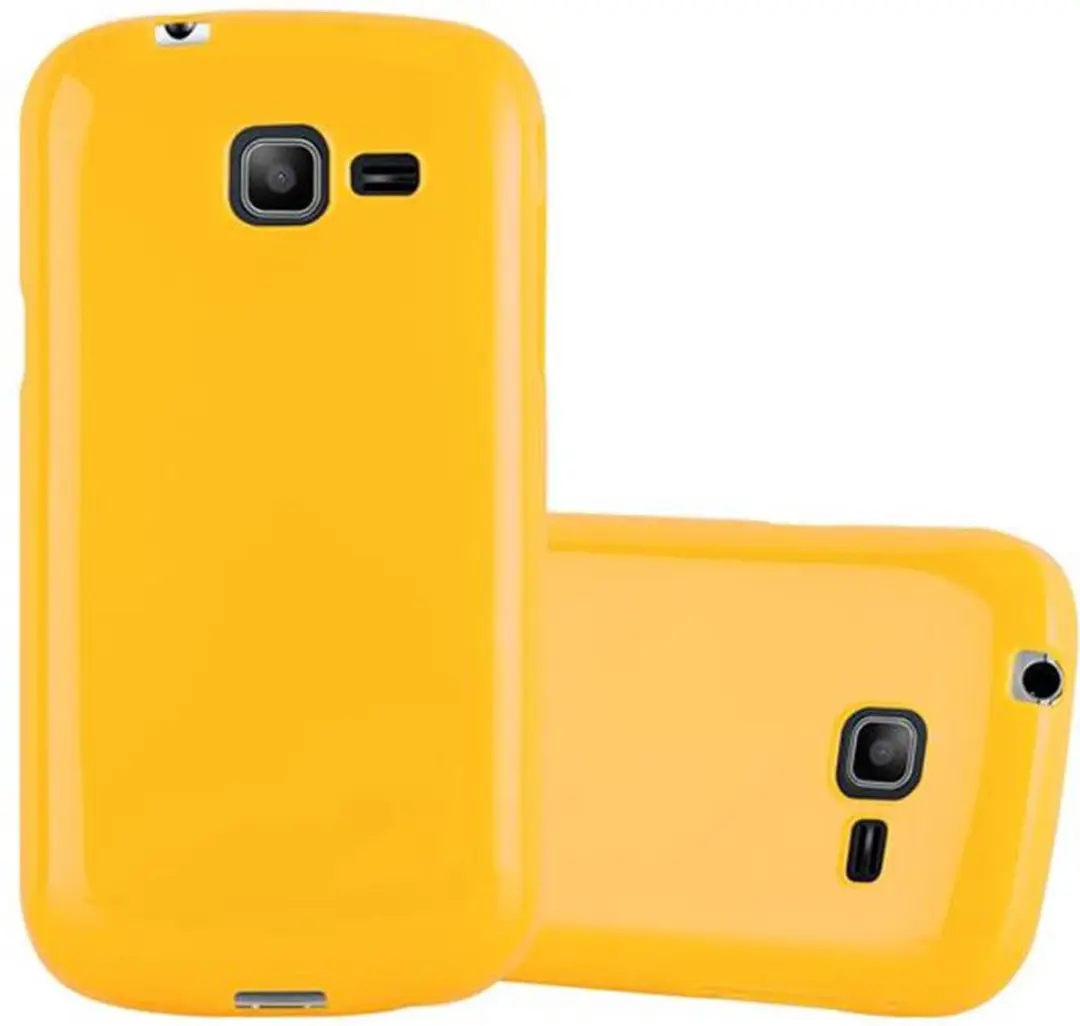 Cadorabo Hoesje geschikt voor Samsung Galaxy TREND LITE in JELLY GEEL