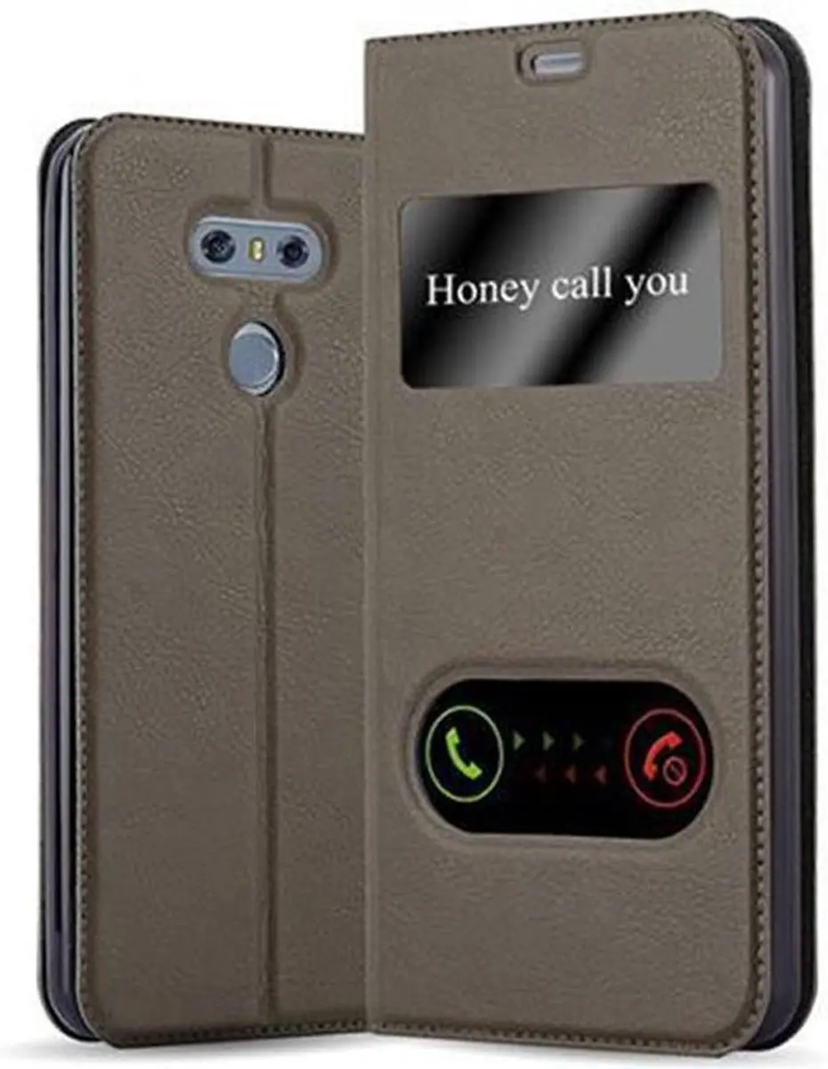 Cadorabo Hoesje geschikt voor LG G6 in STEEN BRUIN