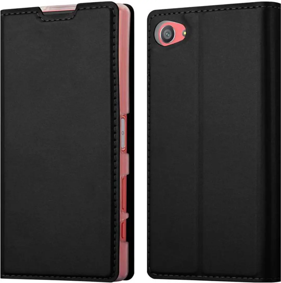 Cadorabo Hoesje geschikt voor Sony Xperia Z5 COMPACT in CLASSY ZWART