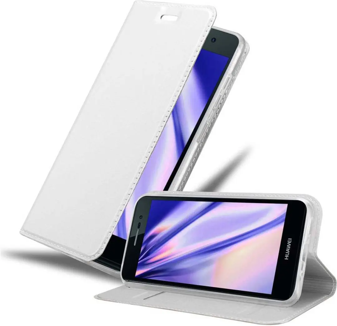 Cadorabo Hoesje geschikt voor Huawei ASCEND P7 in CLASSY ZILVER