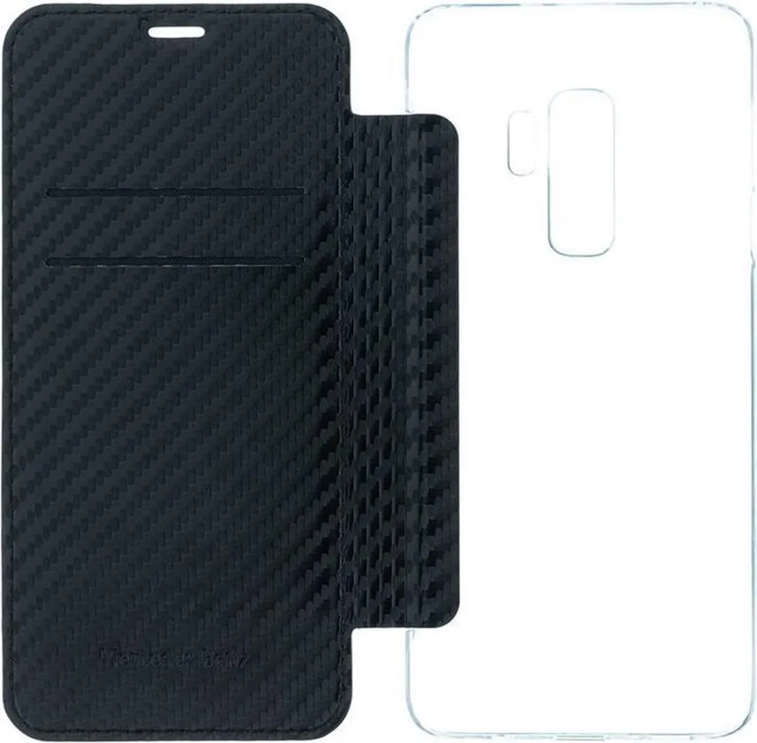 Mercedes-Benz Dynamic Carbon Case Samsung Galaxy S9+ - Zwart