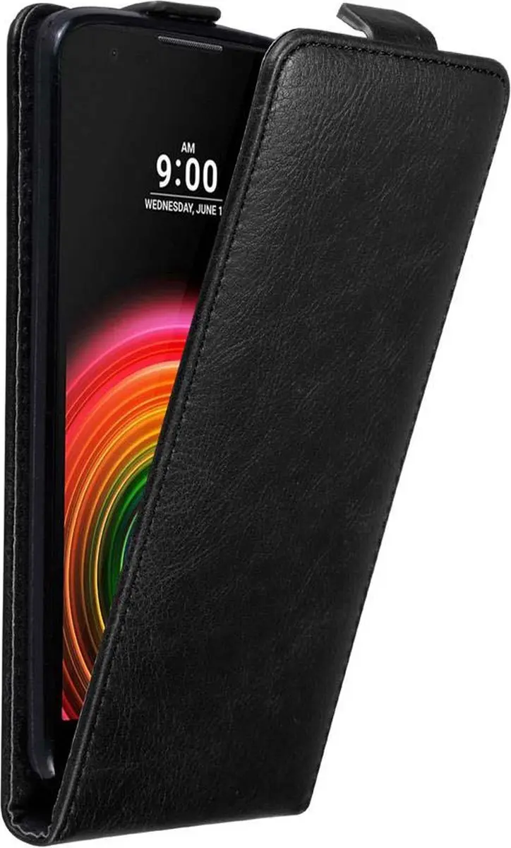 Cadorabo Hoesje geschikt voor LG X POWER in ZWARTE NACHT