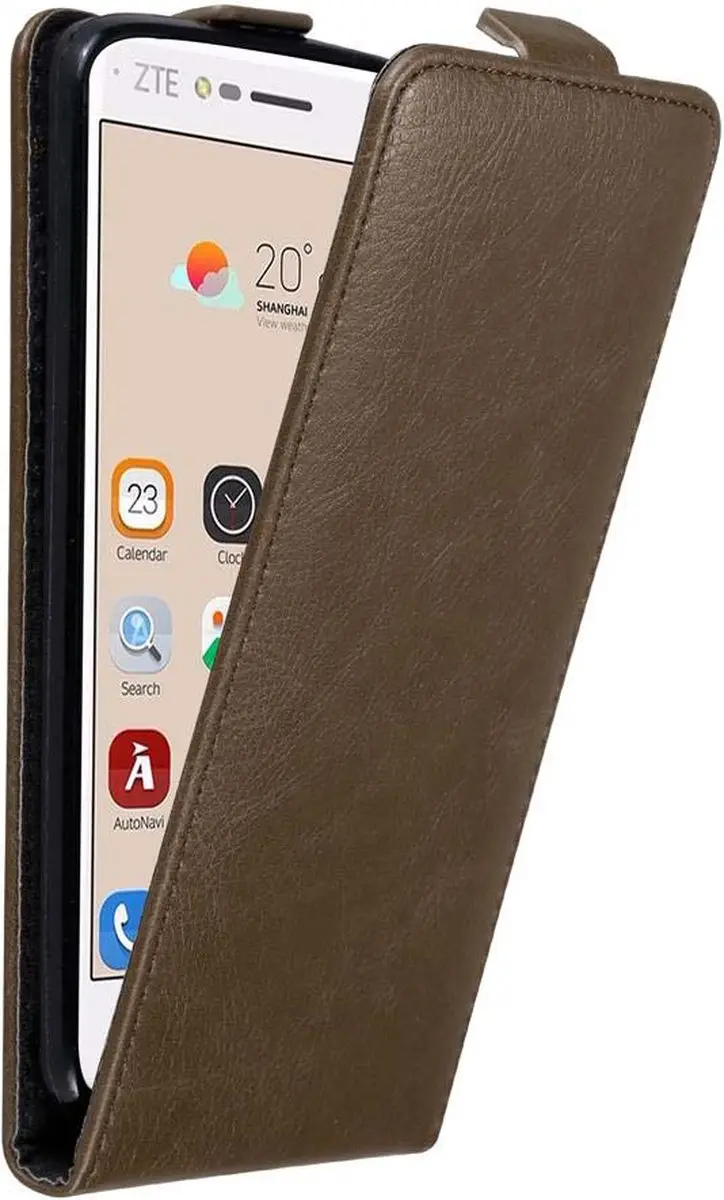Cadorabo Hoesje geschikt voor ZTE Blade V8 in KOFFIE BRUIN