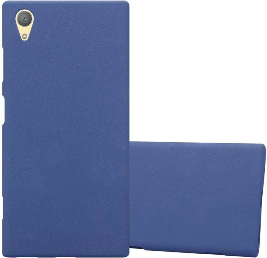 Cadorabo Hoesje geschikt voor Sony Xperia XA1 PLUS in FROST DONKER BLAUW