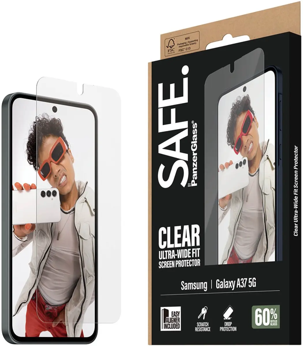 PanzerGlass SAFE SA72239 Screenprotector - Galaxy A37 5G - afbeelding 6 van 6