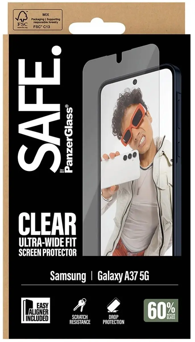PanzerGlass SAFE SA72239 Screenprotector - Galaxy A37 5G - afbeelding 5 van 6