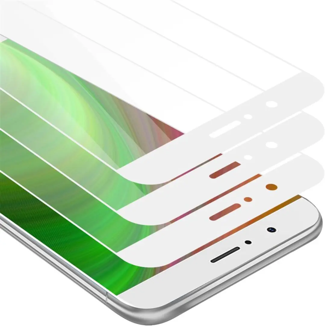 Cadorabo 3x Screenprotector geschikt voor Honor V9 Volledig scherm pantserfolie