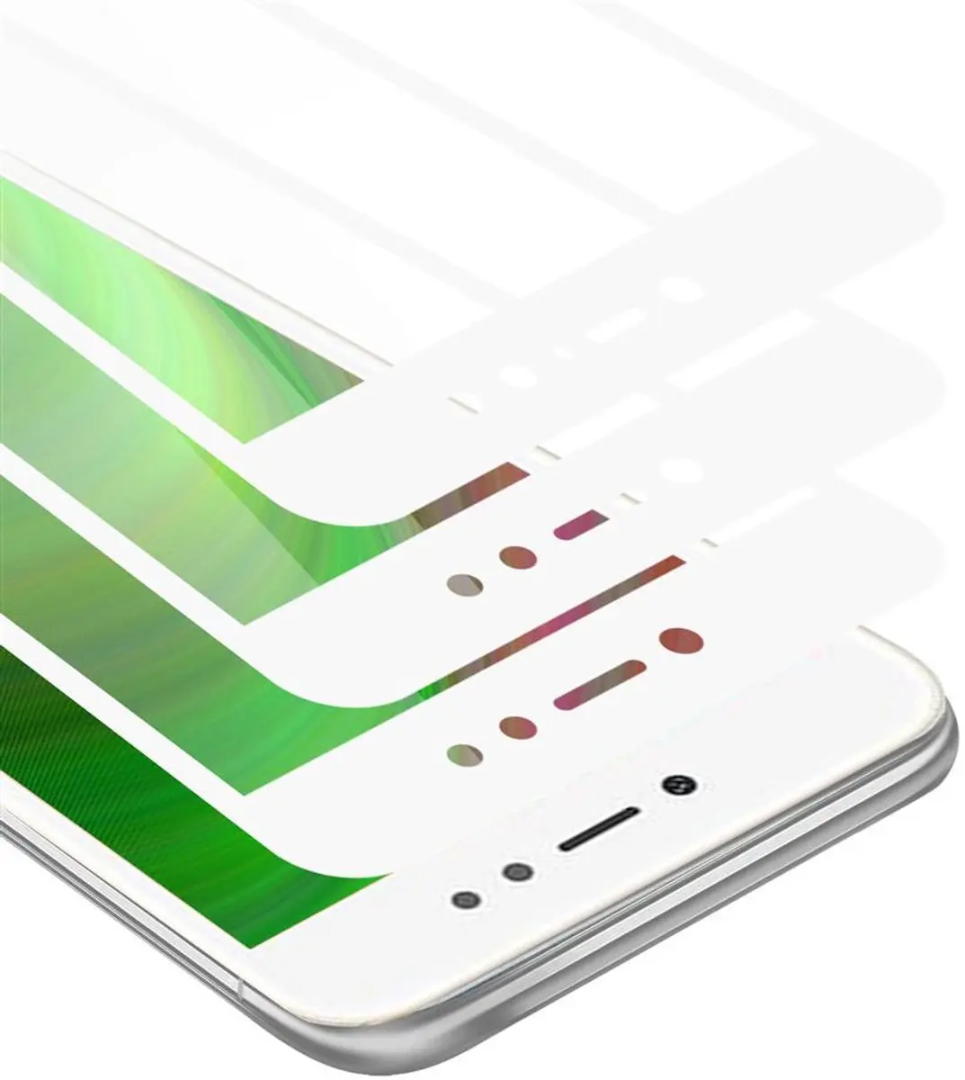Cadorabo 3x Screenprotector geschikt voor Xiaomi RedMi NOTE 5A PRIME Volledig sc