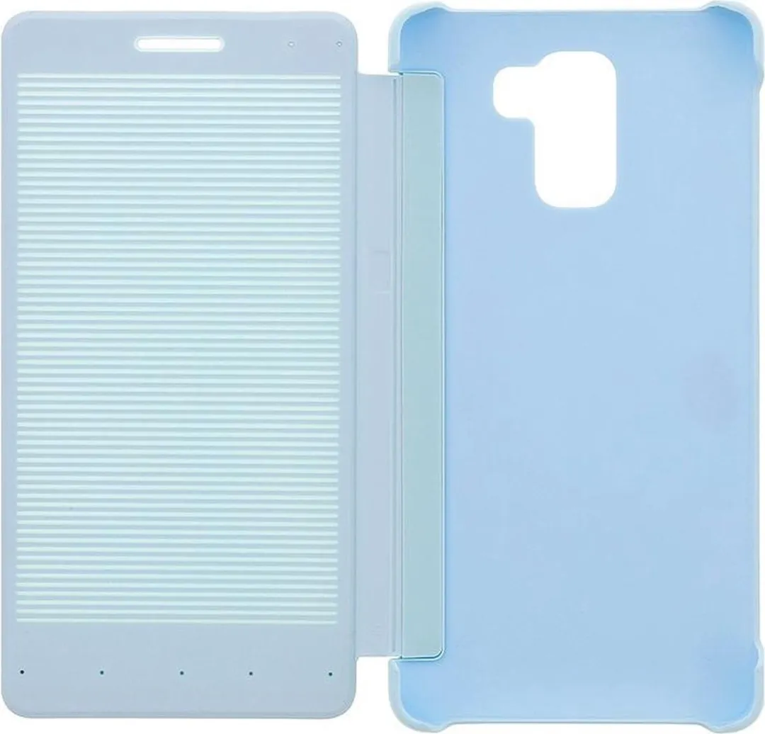 Huawei Honor 7 Dot-View Book Cover - Light Blue