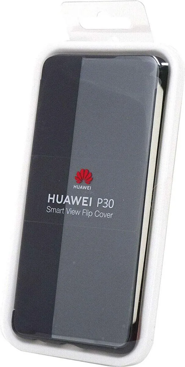 Huawei P30 Smart View Flip Cover 51992860 - Zwart