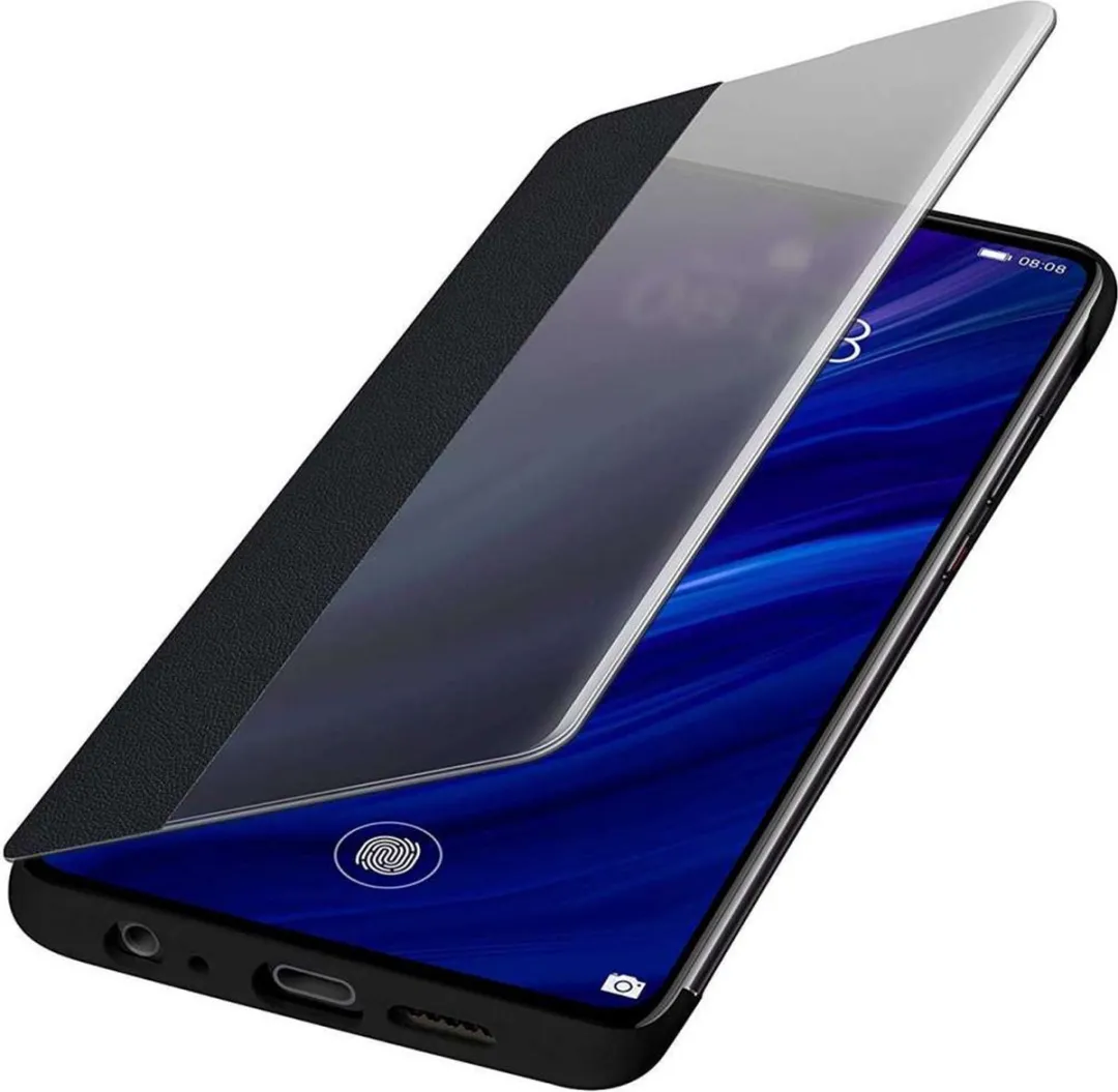 Huawei P30 Smart View Flip Cover 51992860 - Zwart - afbeelding 6 van 6