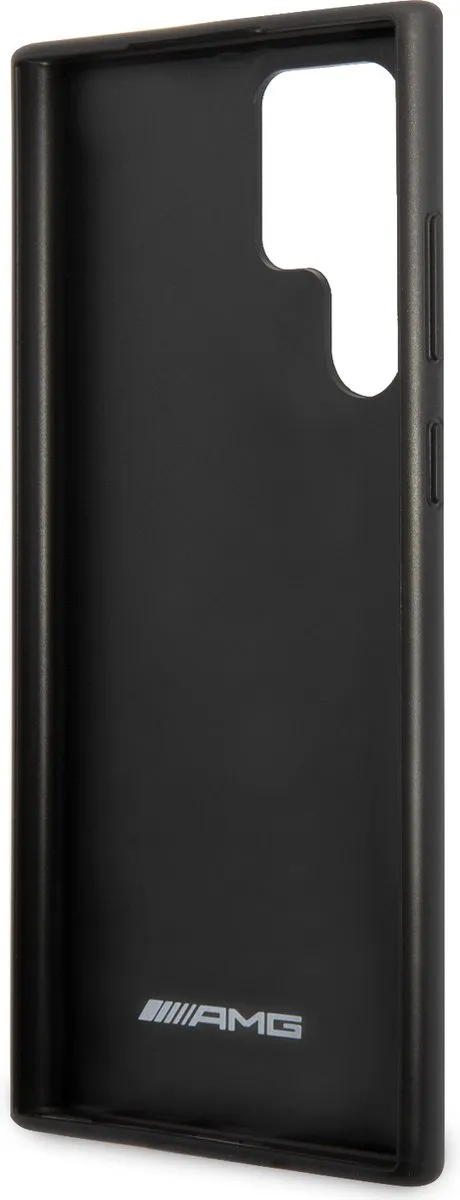 Mercedes AMG Carbon Effect Samsung Galaxy S22 Ultra Hoesje - Zwart