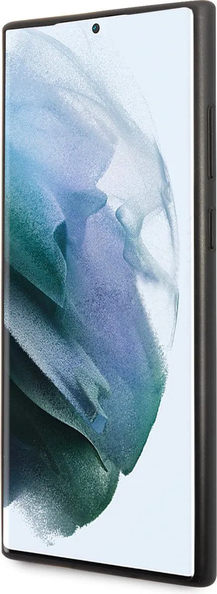 Mercedes AMG Carbon Effect Samsung Galaxy S22 Ultra Hoesje - Zwart - afbeelding 6 van 6
