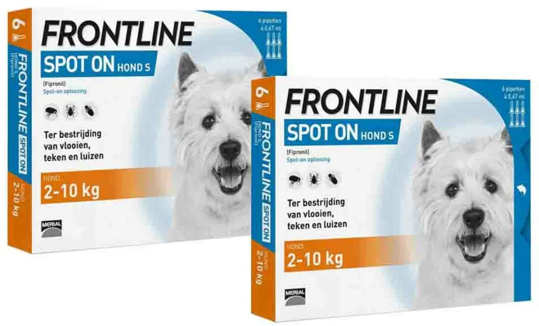 Frontline Spot On Hond 2 - 10 kg - 2x6 Pipetten